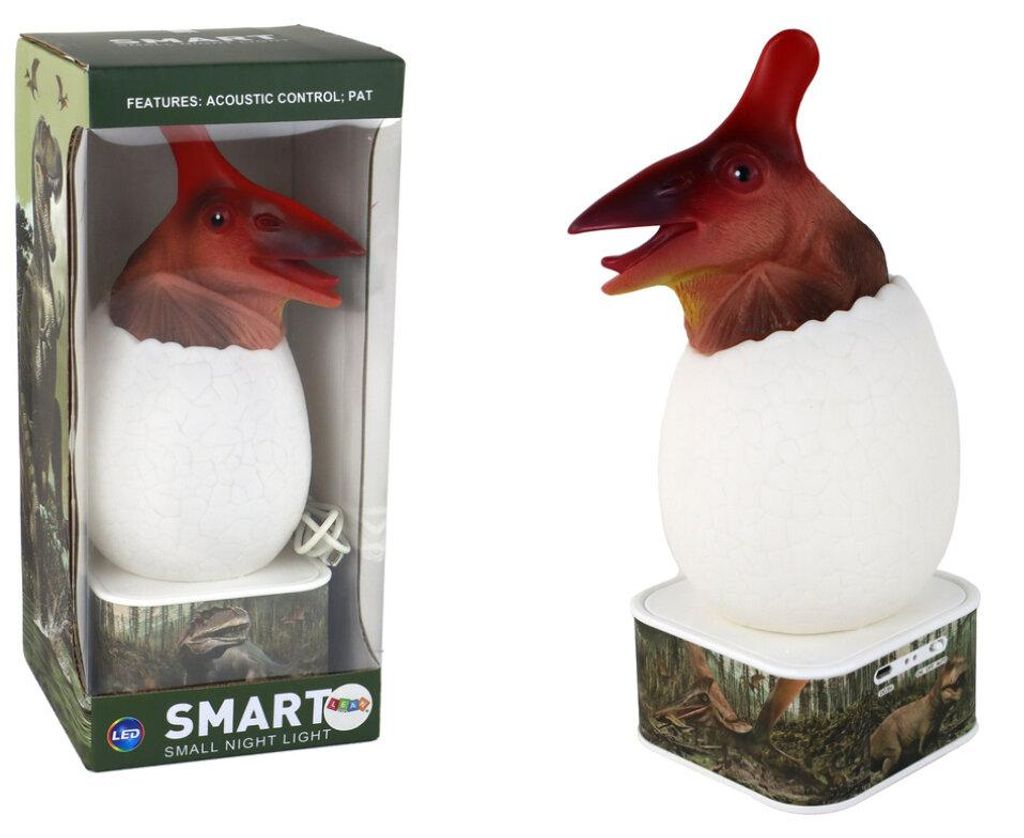 Leantoys Dinosaurier-Flugsaurier-LED-Mikro-USB-Eierlampe