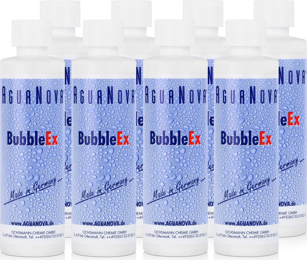 8x AguaNova BubbleEx 400g - gegen Luftblasenbildung in Wassermatratzen