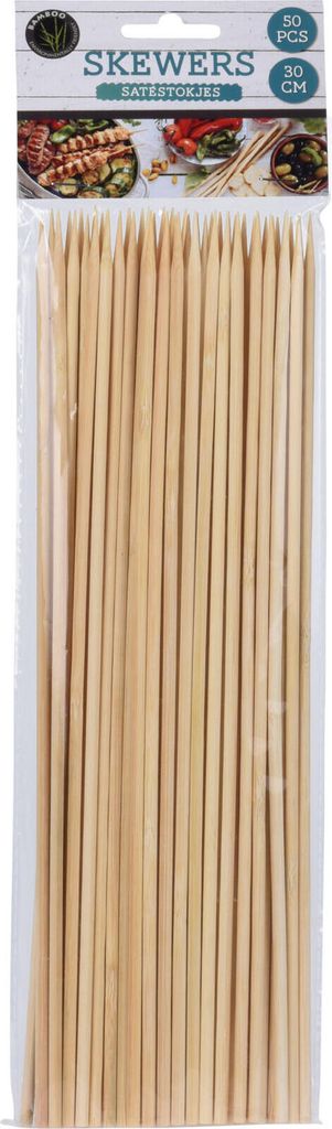 Grillspieße 30cm - 50er Set Holzspieße für Döner