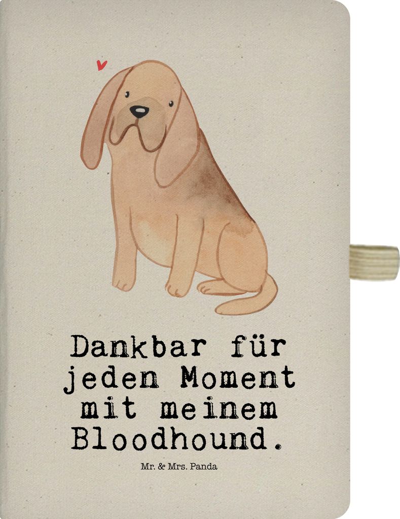 Mr. & Mrs. Panda Kladde Bloodhound Moment - Transparent - Geschenk, Tagebuch, notizbuch a4, Chien De Saint Hubert, Bluthund, Journal, St. Hubertush...