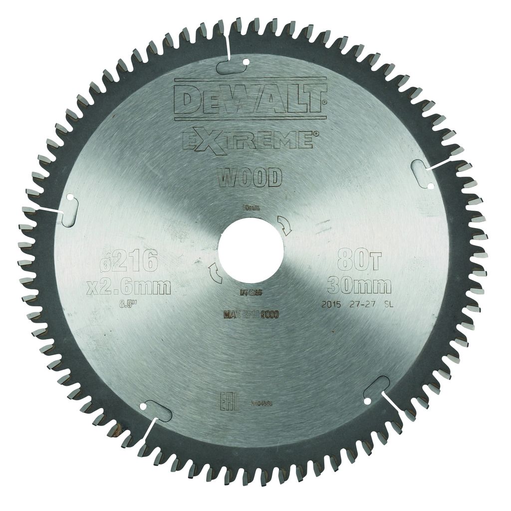 DEWALT Kreissaegeblatt stat. 216/30mm 80TFZ Produktbild 