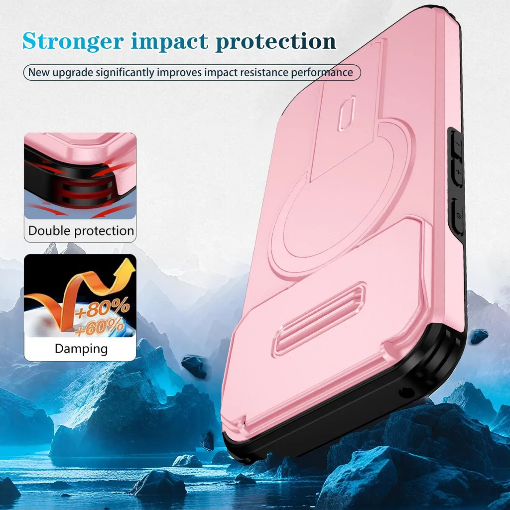 GUAGUA Custodia magnetica per Google Pixel 9 Pro XL [compatibile con MagSafe] con supporto invisibile, custodia opaca traslucida, protezione di grado