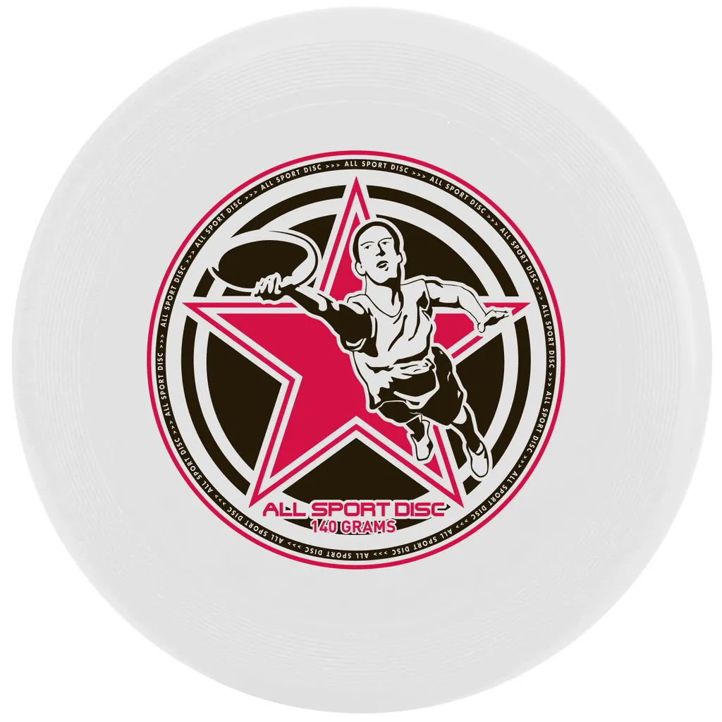 Frisbee Winmax Sport Disc 140g Blanc - Disque d'Extérieur pour Compétition