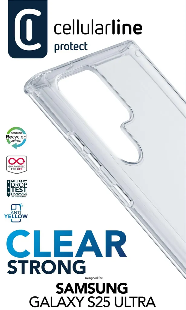 Protection Transparente Galaxy S25 Cellularline Clear Strong Ultra Dure