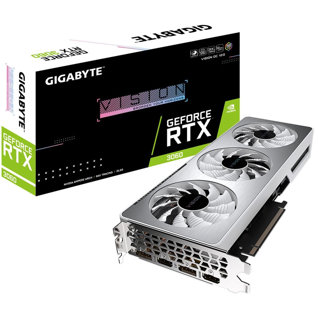 Gigabyte GeForce RTX 3060 VISION OC 12G (rev. 2.0) Zdjęcie produktu 