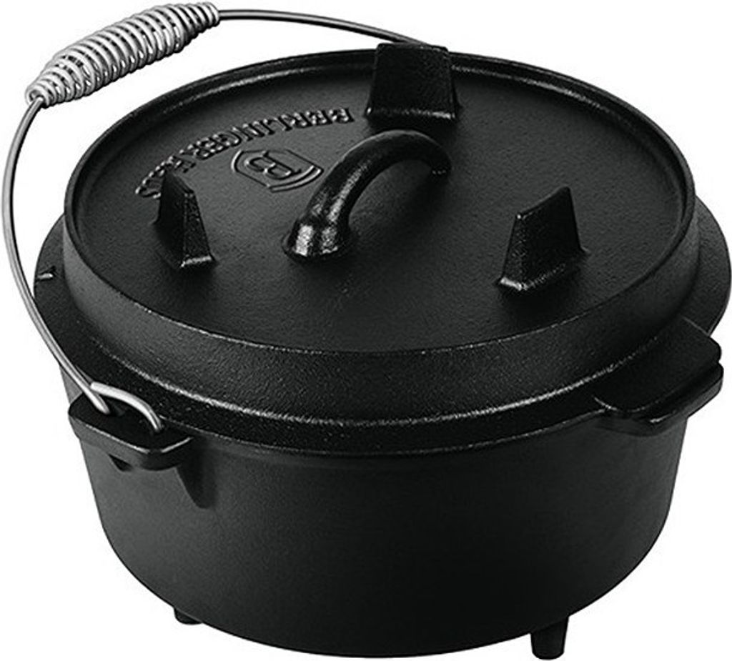 Hrnec litinový s poklicí 25 cm černý Obrázek produktu 