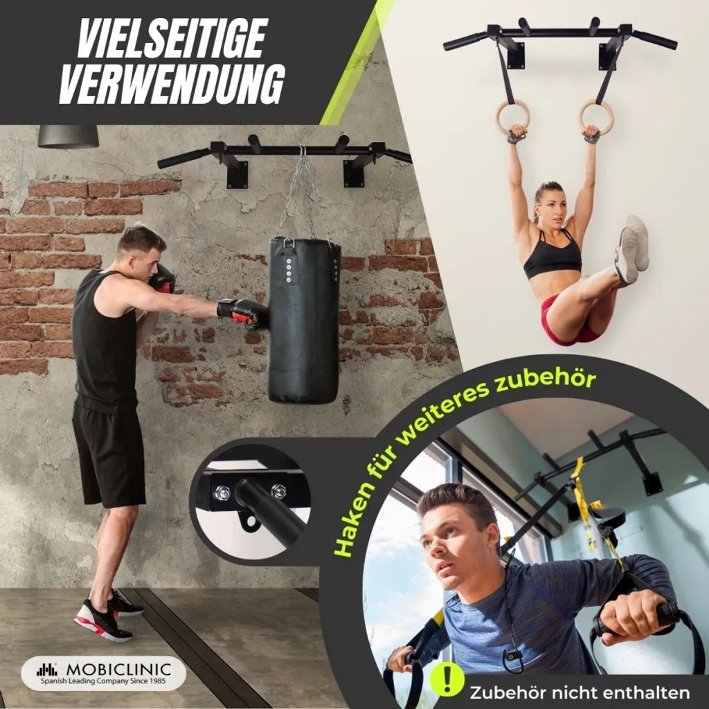Appareil de musculation mural type barre de traction avec mousse soft