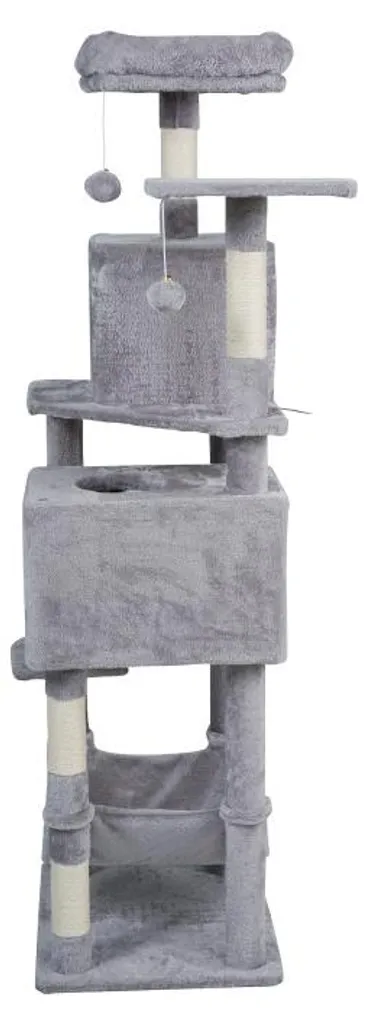 Arbre à chat Rebel RA-1007 gris 155 cm - Solution anti-griffures
