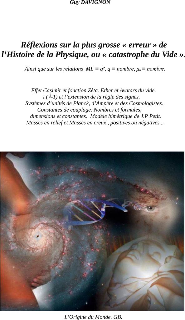 Réflexions sur la plus grosse "erreur" de l'Histoire de la Physique