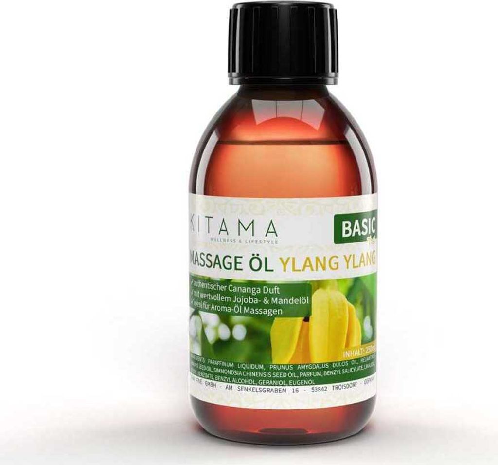Kitama Aroma Massageöl Ylang Ylang Cananga 250ml I Produktbild 