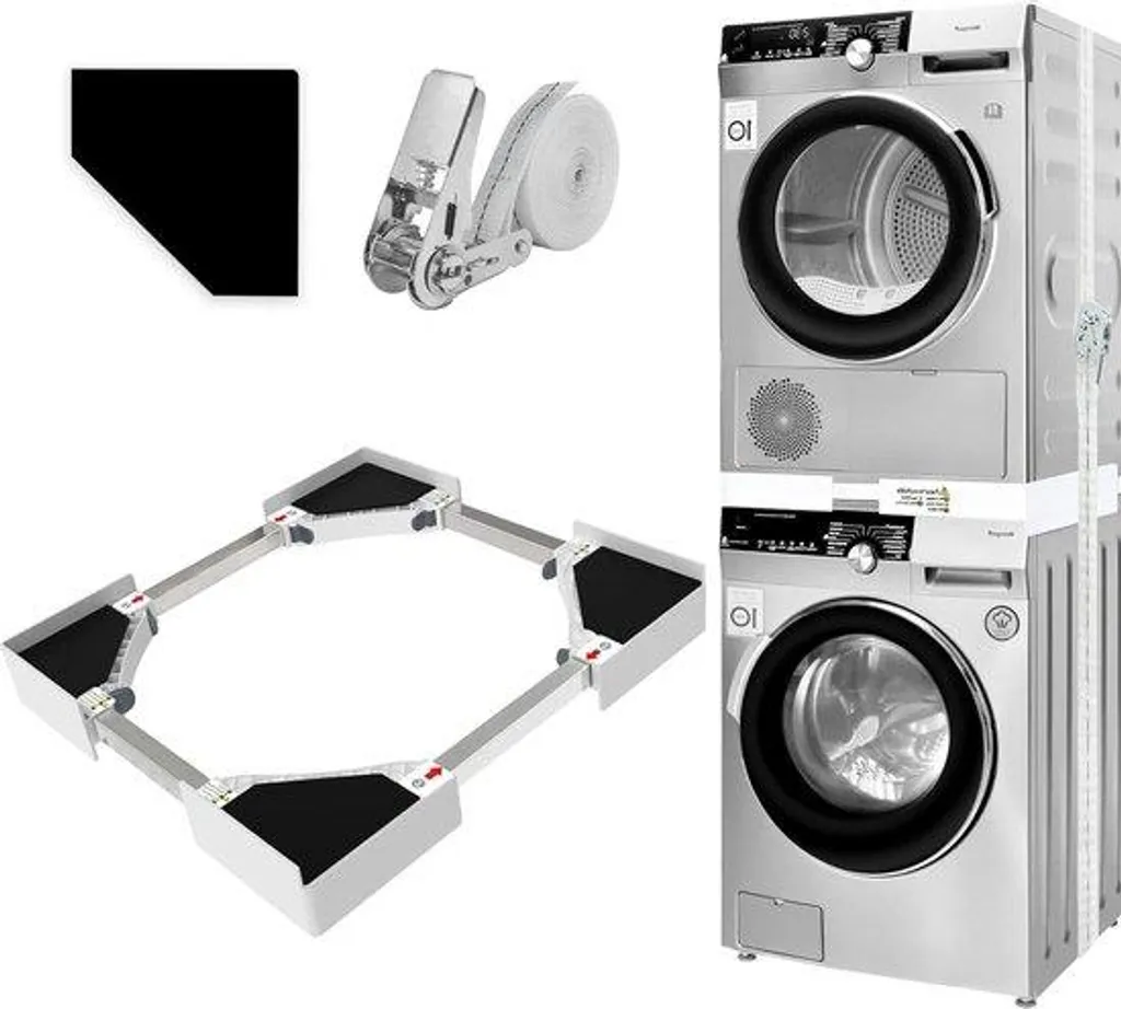 Cadre intermédiaire de superposition universel pour colonne de lavage 60cm