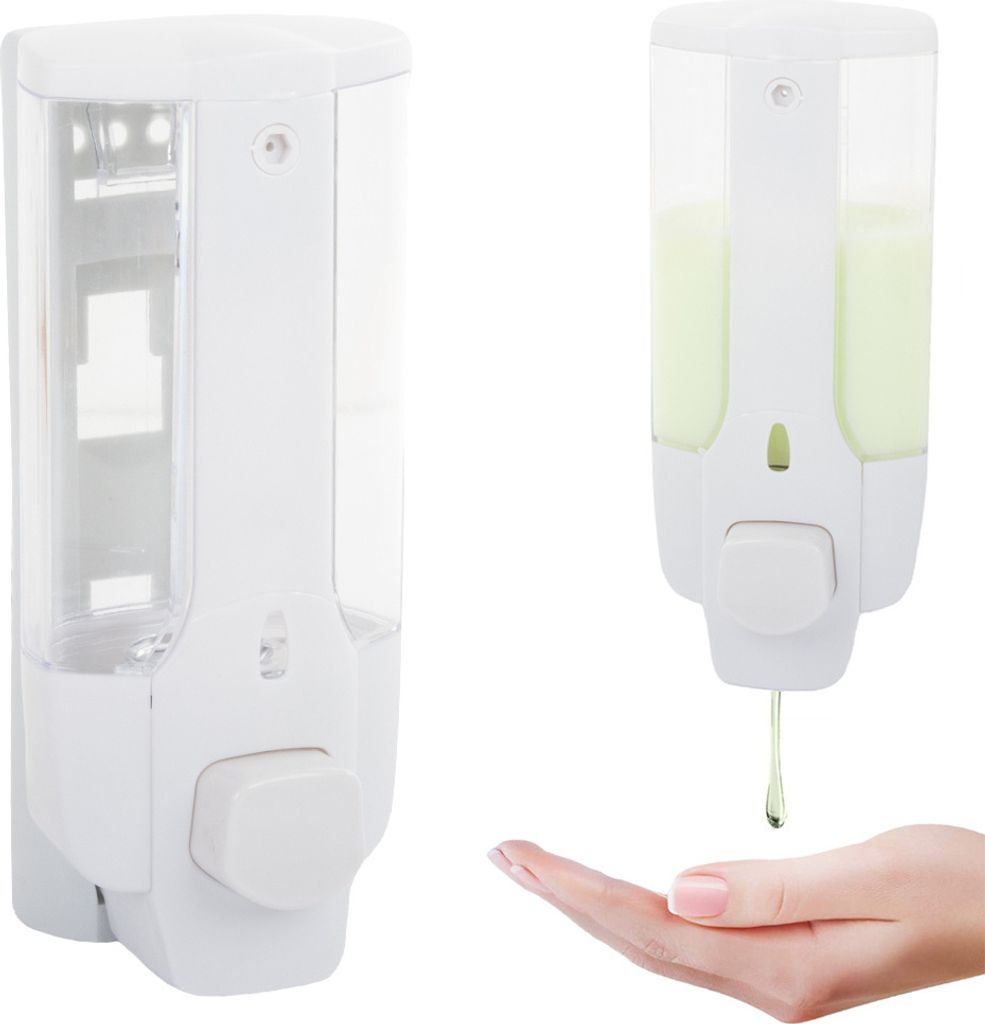 Distributore di sapone liquido - 350ml | bianco Immagine del prodotto 