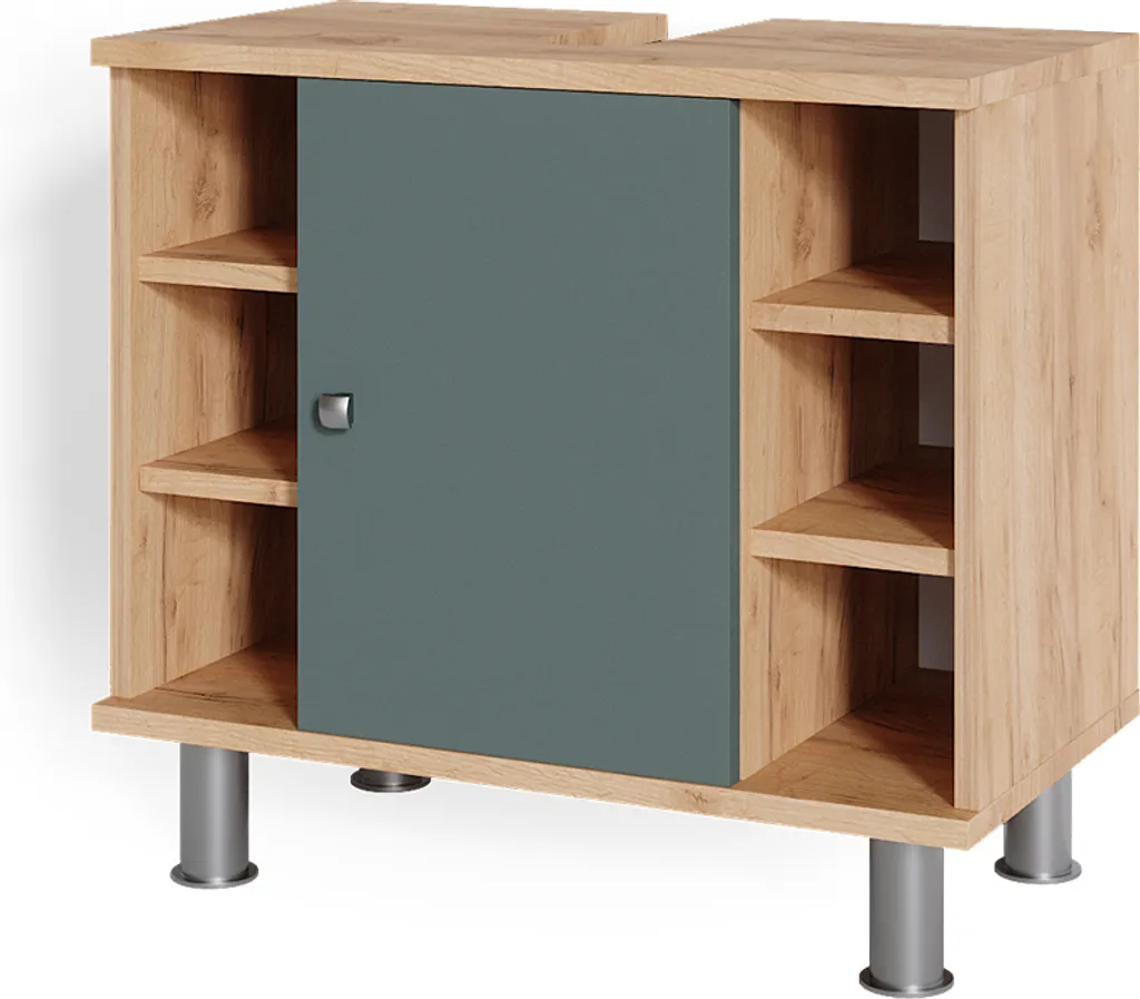 Mobile Sottolavandino Vicco Fynn 60x54x32 Quercia Oro/Verde
