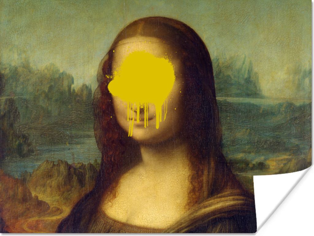 MuchoWow Poster Mona Lisa - Leonardo da Vinci - Gemälde 80x60 cm - Kunst für zu Hause