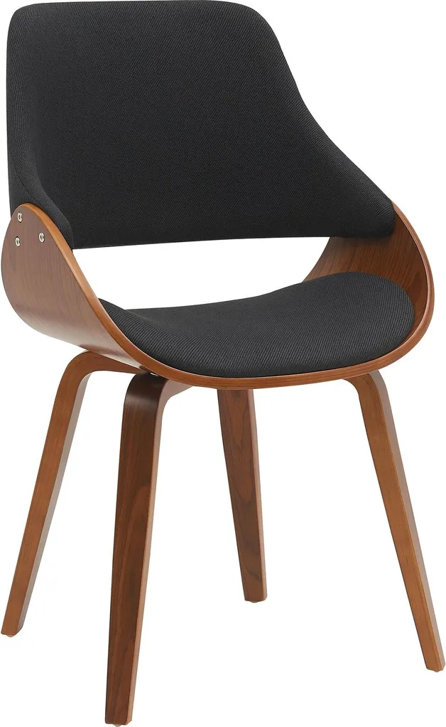 Sedia Vangale Luxury Edition: Design Mid-Century in Noce e Tessuto