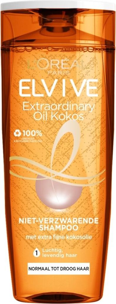 L'Oréal Paris Elvive Shampoo Extraordinary Oil Kokosöl für trockenes Haar 250 ml - 1 Stück