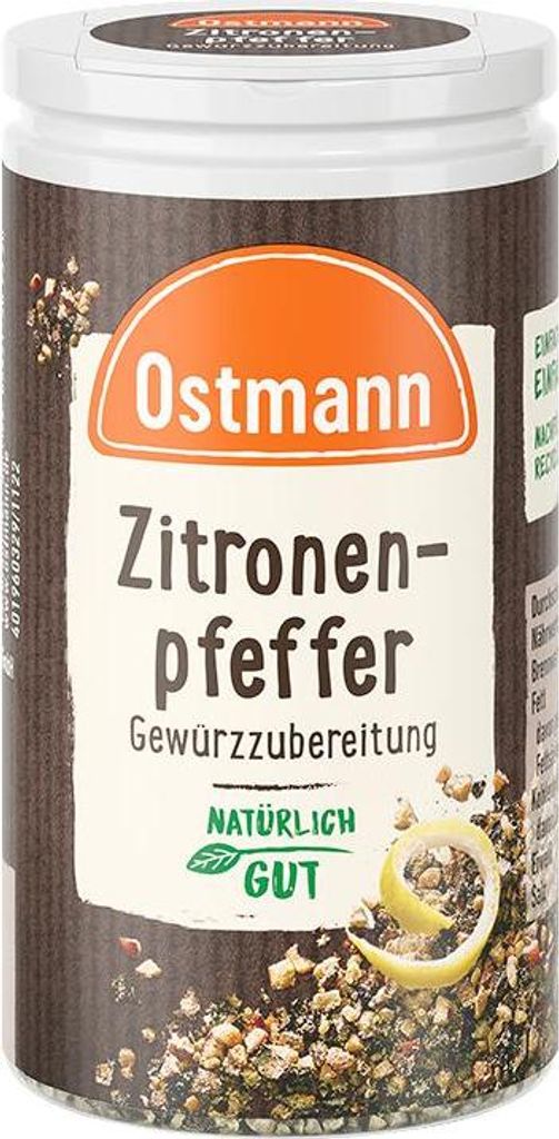 Ostmann Zitronenpfeffer Gewürzzubereitung Streuer 40g