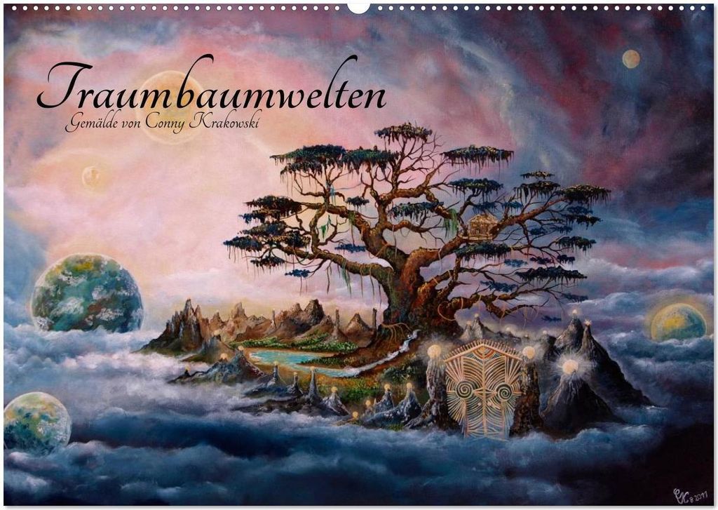 Traumbaumwelten - Gemälde von Conny Krakowski (Wandkalender 2026 DIN A2 quer), CALVENDO Monatskalender