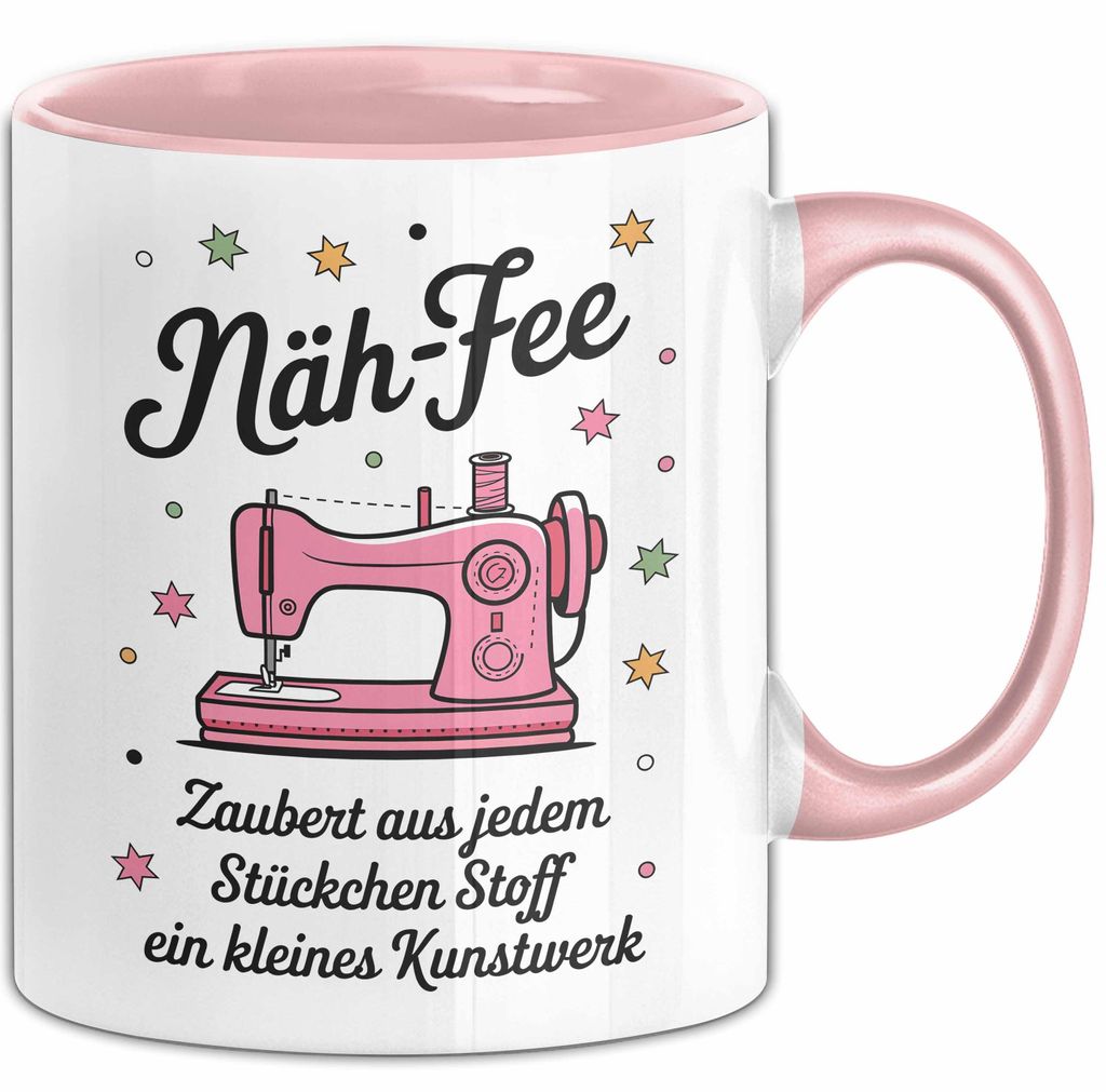 Naehen Tasse Geschenk Naeh Fee Zaubert Aus Stoff Kunstwerk Produktbild 