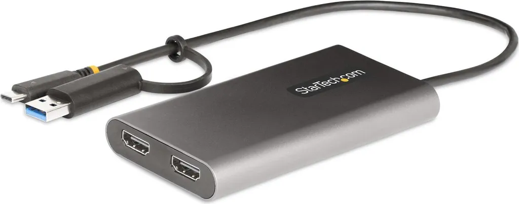 Connectez 2 Écrans 4K via USB-C avec cet Adaptateur HDMI 60Hz et PD
