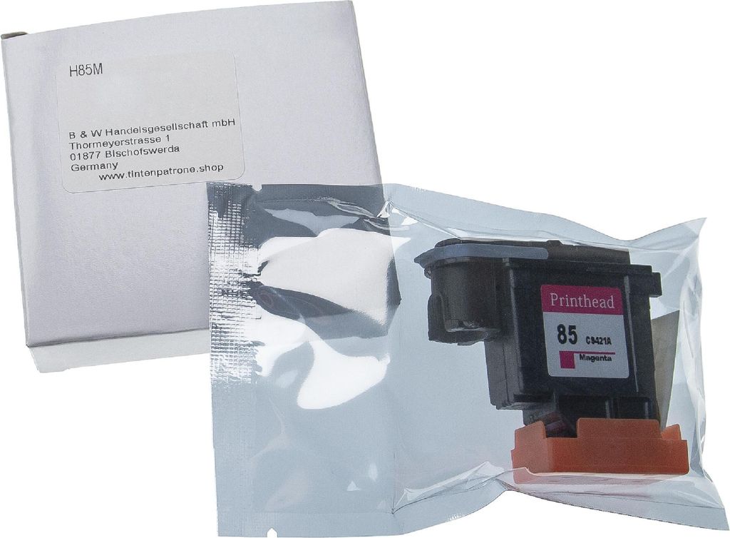 vhbw Druckkopf kompatibel mit HP DesignJet 130, 120, 10PS, 50PS, 90, 20PS, 30 Drucker - magenta 5,1 cm breit refurbished