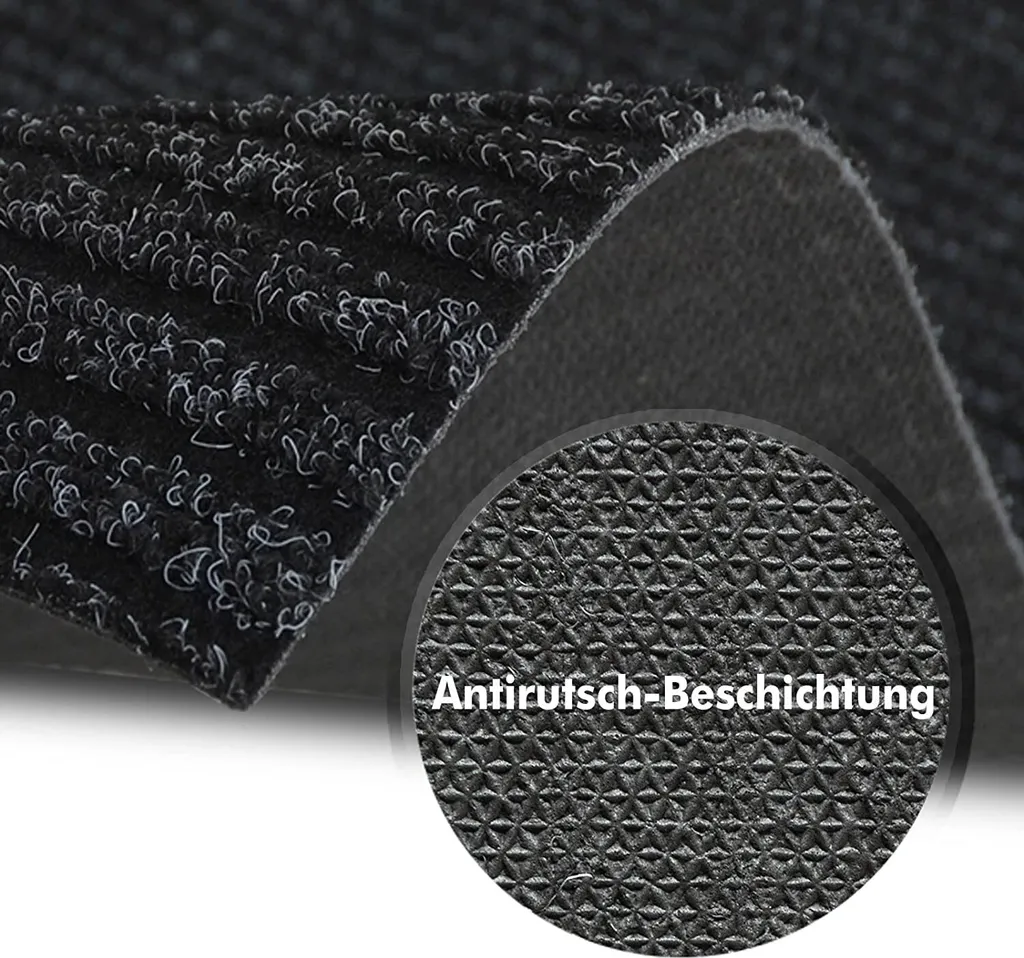 Tapis de passage Granada Anthracite 80x450 cm - Antidérapant et durable - 6