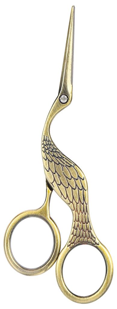 Vintage-Bastelschere aus Bronze, Vogelform, scharfe Spitze aus Edelstahl, Näh- und Stickschere