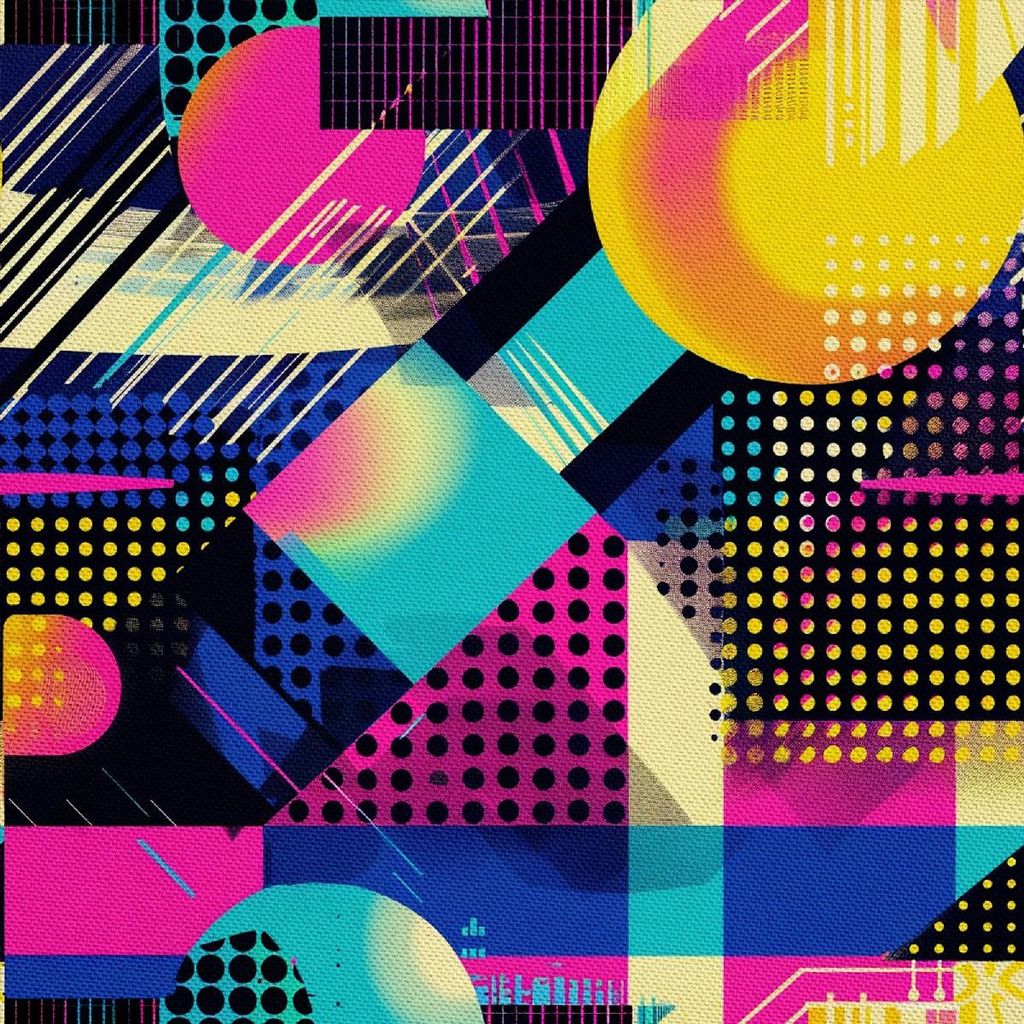 OUTDOOR DEKOSTOFFE OXFORD - Motiv Geometrisch I DX3602