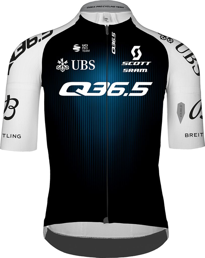 Q36.5 Gregarius Pro Cycling Team Kurzarm-radtrikot Schwarz S Mann Schwarz S