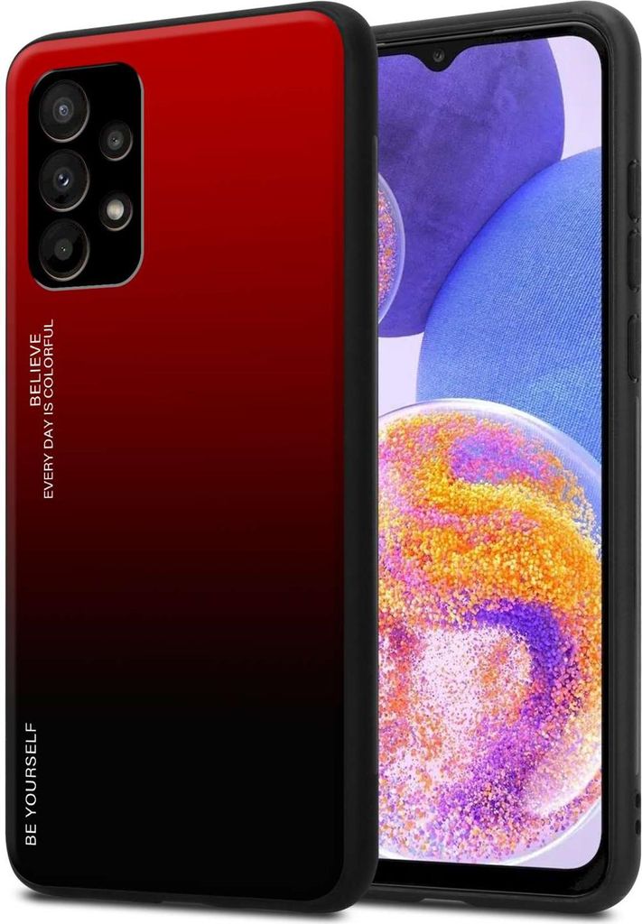 Cadorabo Hülle für Samsung Galaxy A23 4G / 5G in ROT - Produktbild 
