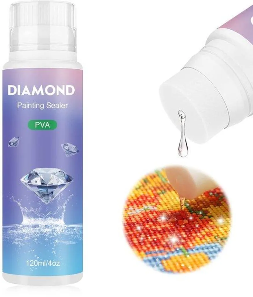 Colle Fixatrice pour Broderie Diamant 5D - Sceller et Faire Briller 120ml