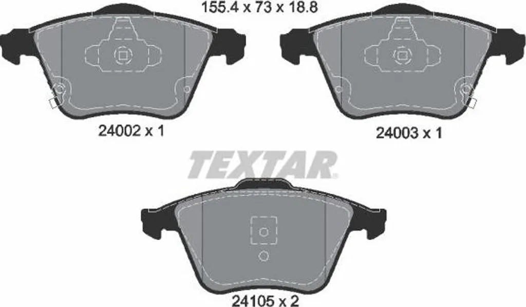 Plaquettes Textar 2400201 : stop aux bruits de freinage sur Mazda 6 OE