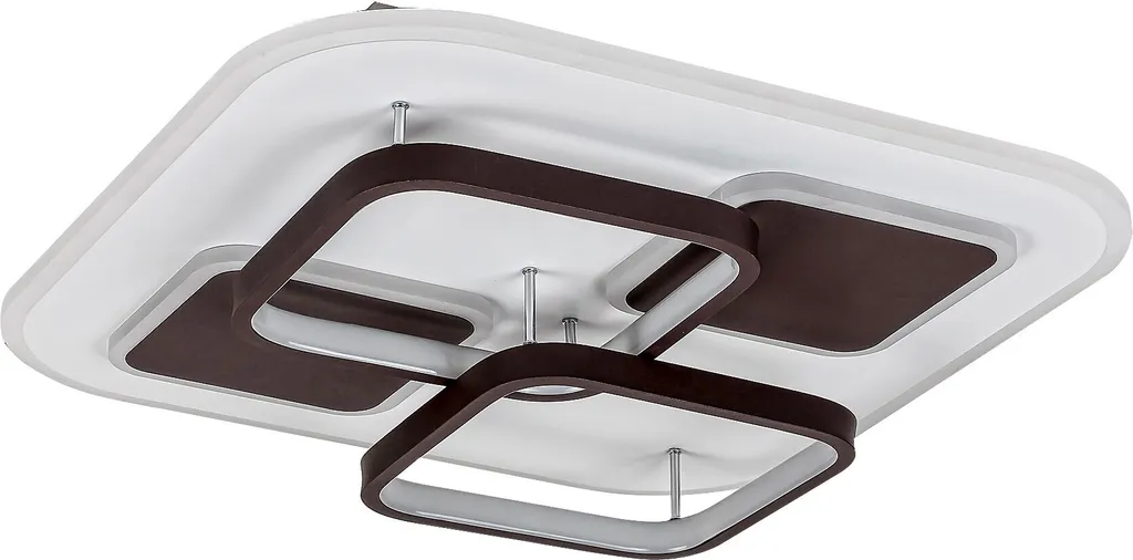 Plafonnier LED Carré Design Delion 50W CCT Réglable avec Télécommande