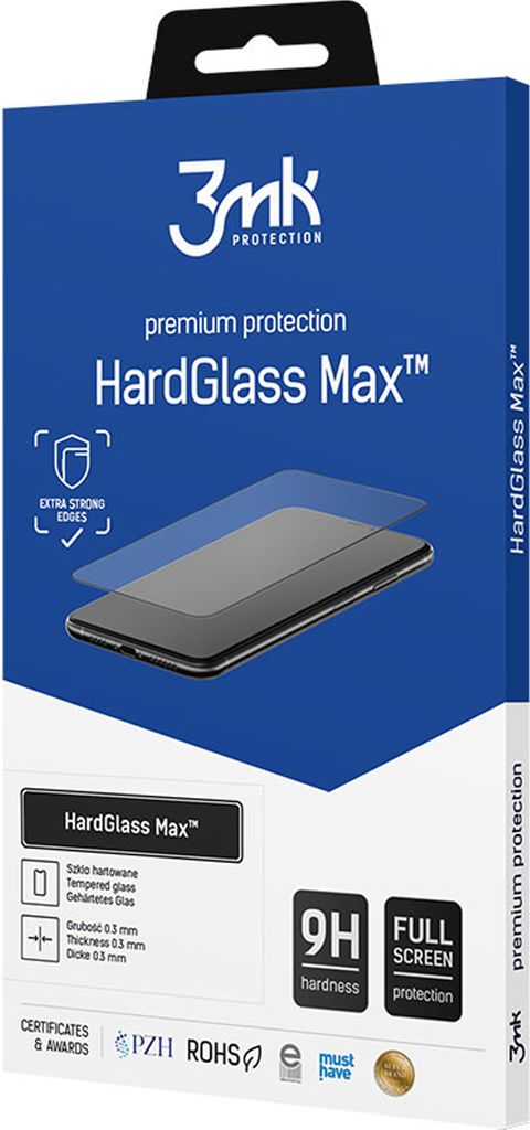 3mk Display Gehärtetes Glas HardGlass Max für Xiaomi Mi Note 10 0,3mm 9H