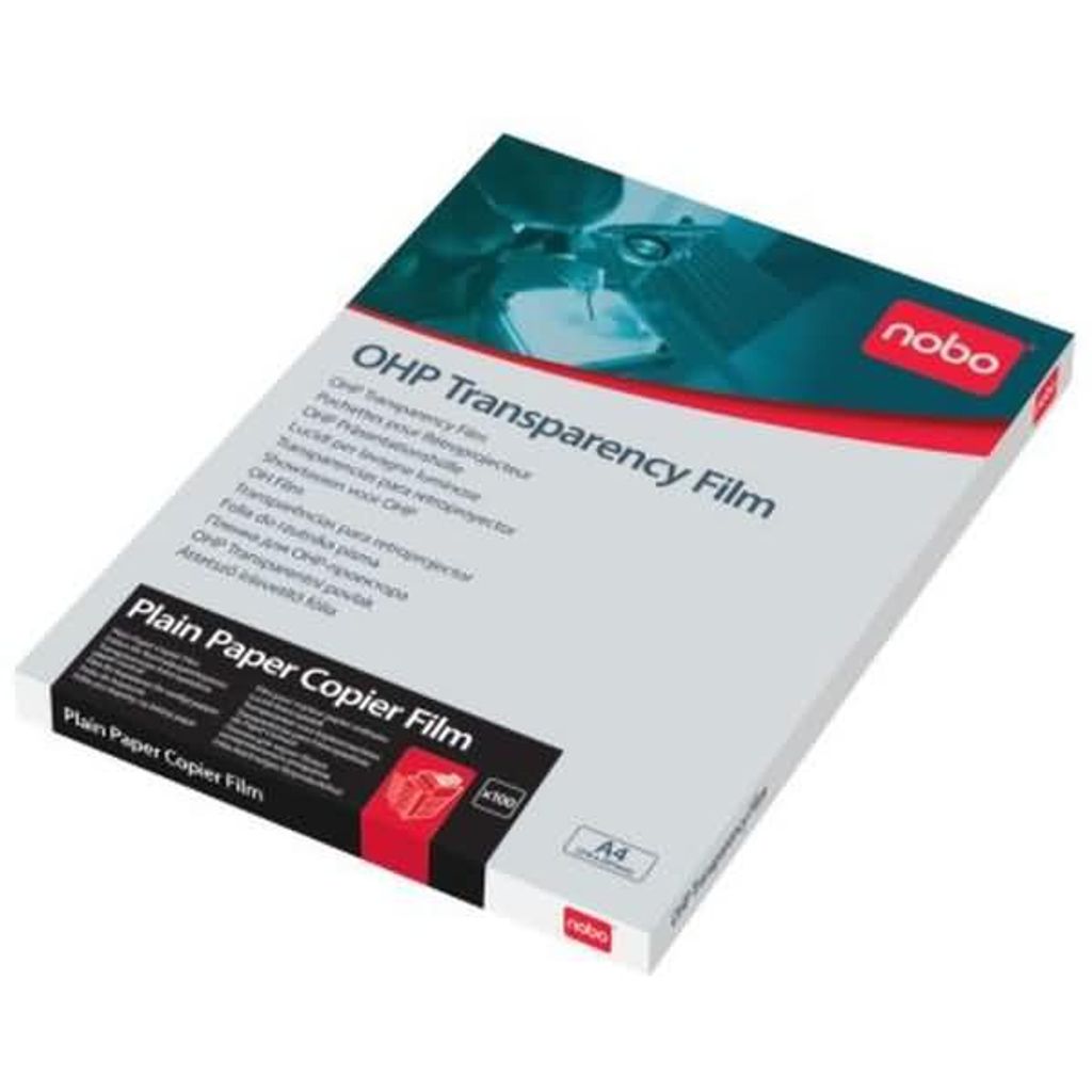 nobo Inkjet Folie DIN A4 glasklar PP 120 my Inhalt: 50 Stück