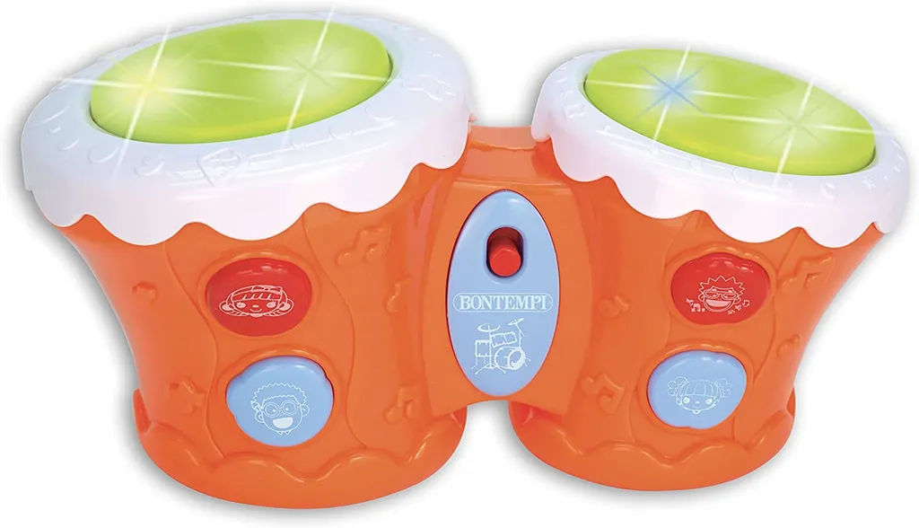 Bongo électronique Bontempi 25 x 13 cm avec effets sonores et rythmes