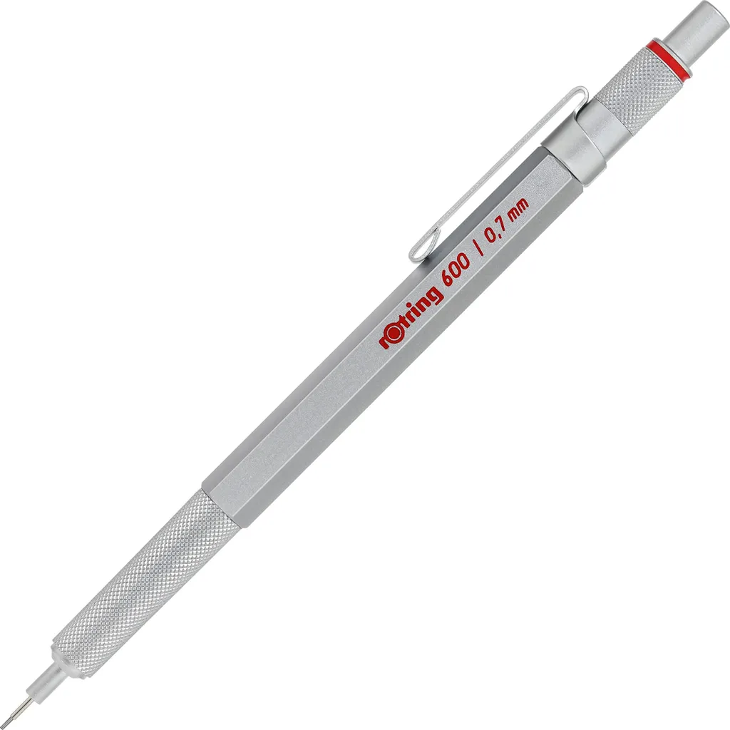 ROTRING Feinminenstift 600 silber 0,7mm Geschenkbox