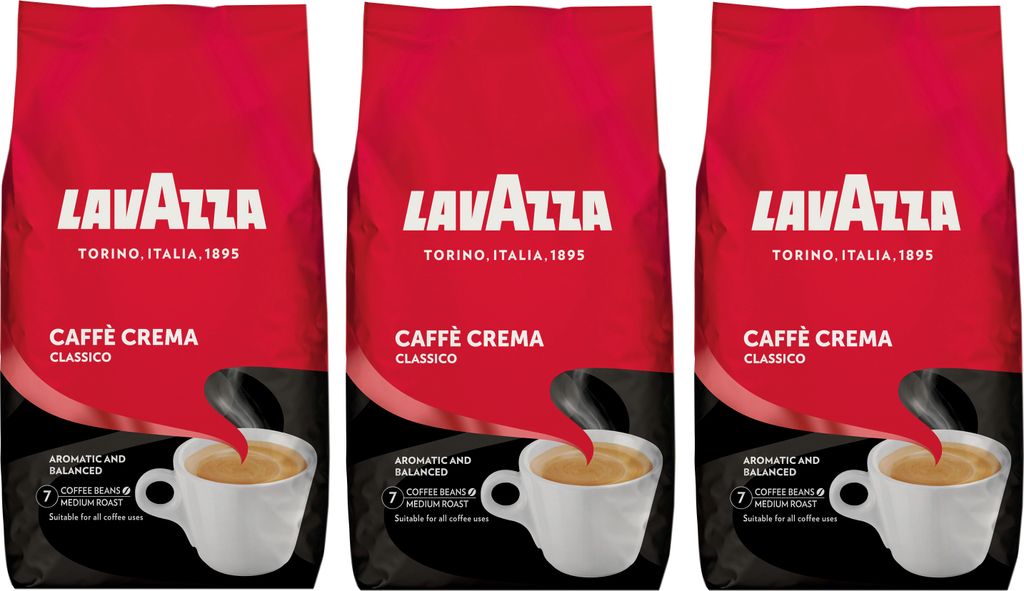 Lavazza Caffè Crema Classico | ganze Bohne | 3x1000g Produktbild 