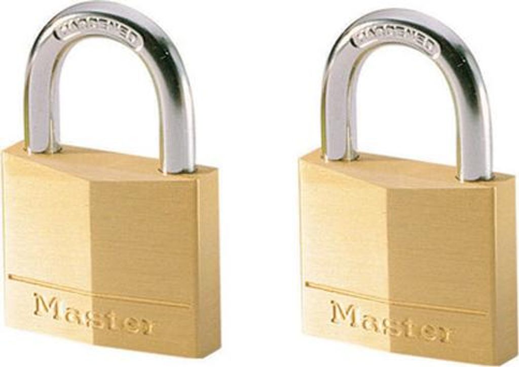 Set bestehend aus 2 vorhängeschlössern (40 mm) + 2 schlüsseln Master lock 140EURT