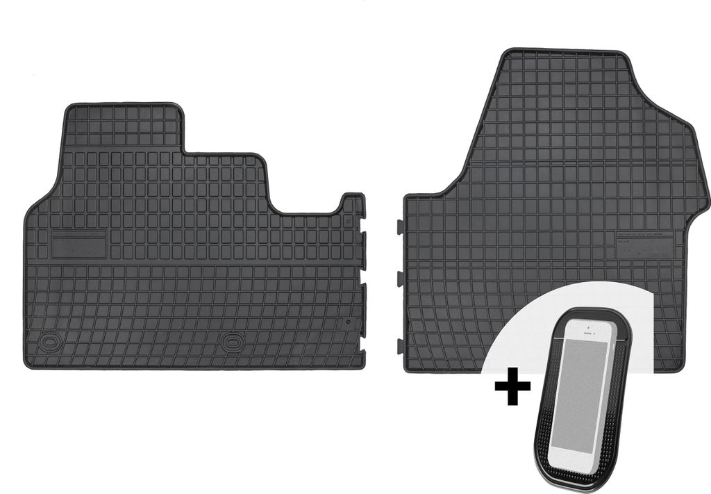 Gummimatten Auto Fußmatten Automatten Passgenau 2-teilig Set - passend für Citroen Jumpy III Fiat Scudo III Peugeot Expert III ab 2016