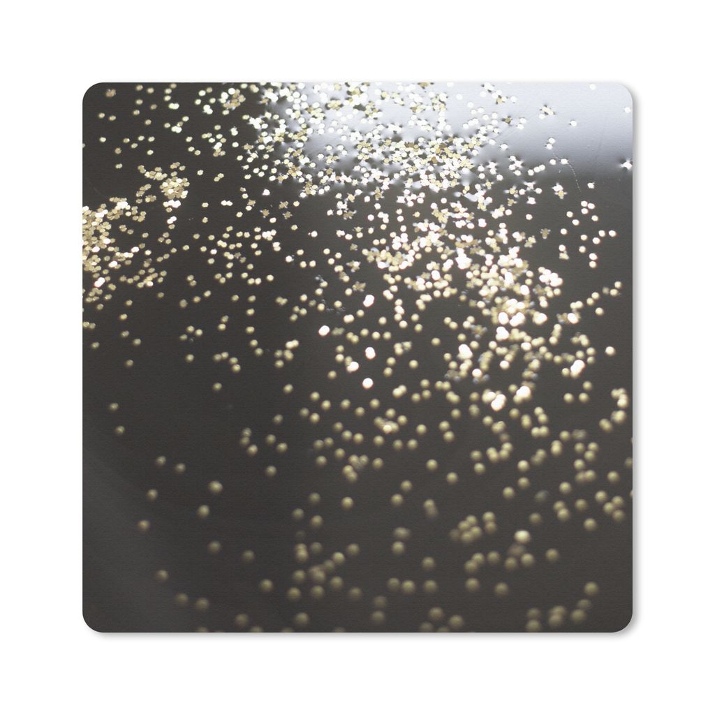 MuchoWow Mauspad Mousepad Marmor - Hell - Gold - Schwarz 30x30 cm - Mousepads - Maus Mat - Pad - Mausunterlage - Gaming