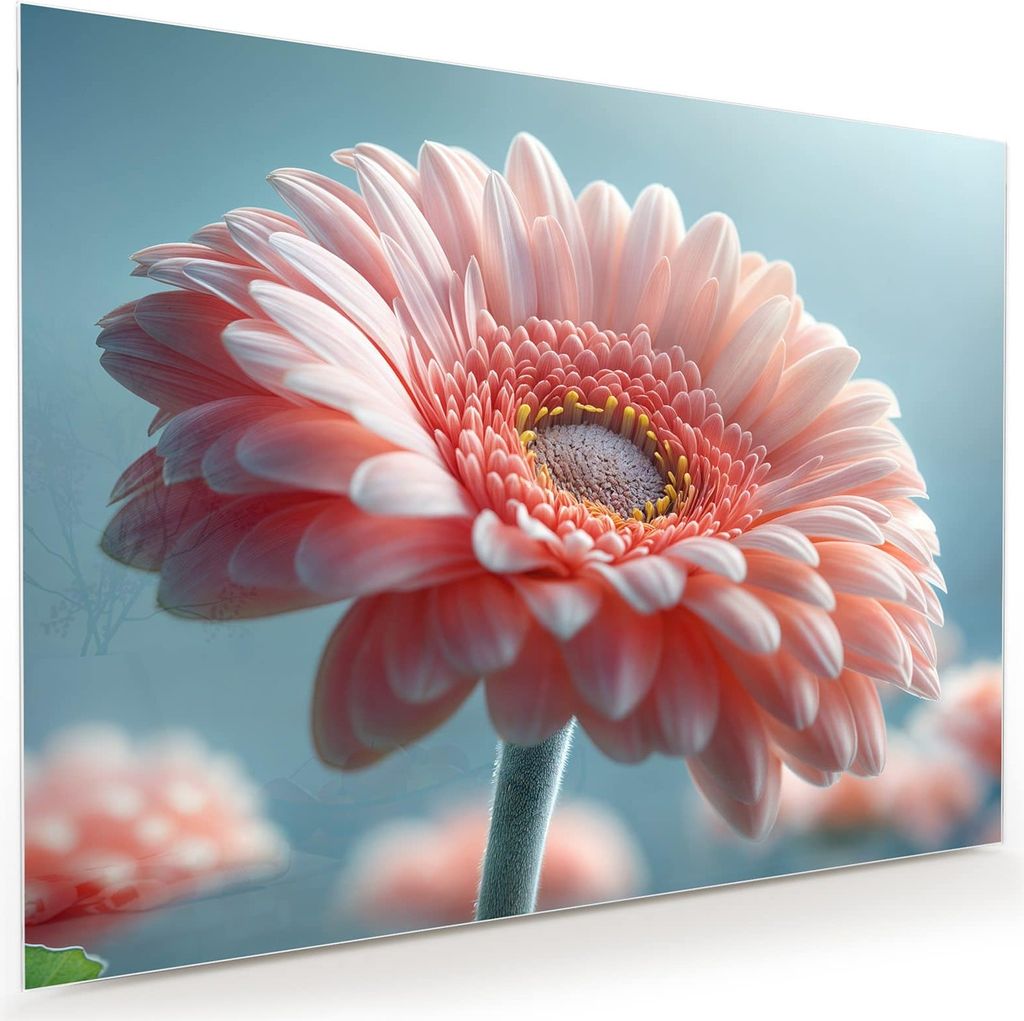 Glasbild 120x90cm in XXL für Wohnzimmer, Schlafzimmer Motiv Blumenpracht