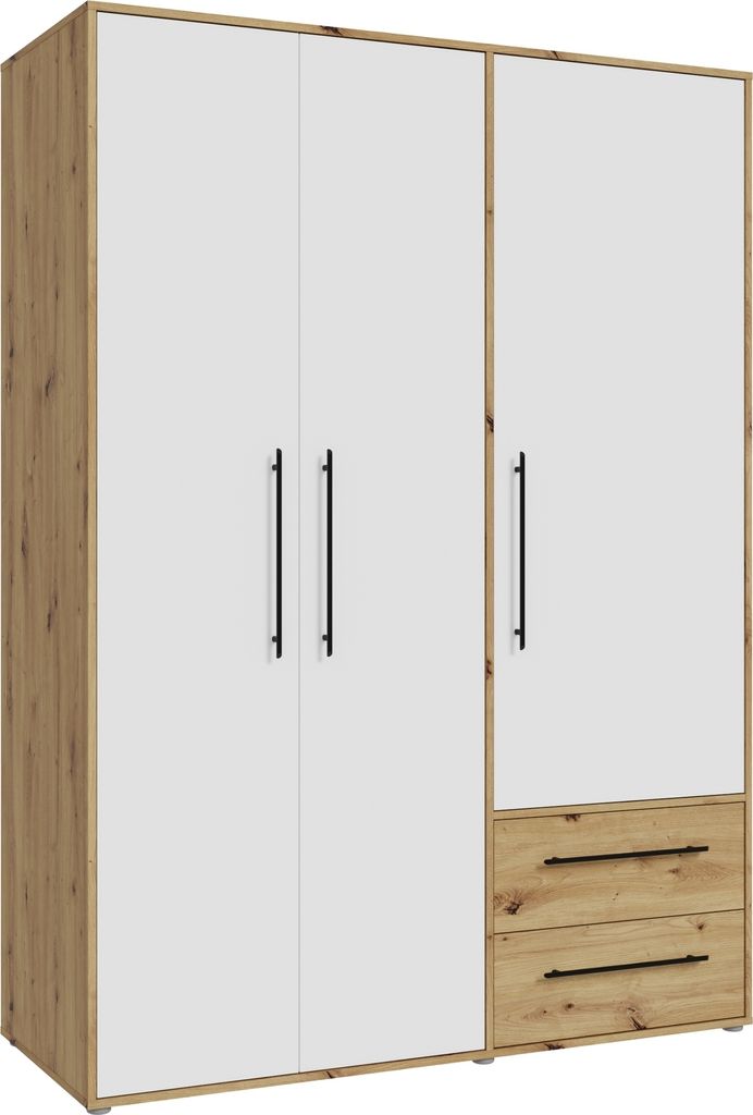 Kleiderschrank >Mokkaris < 2 Schübe, Artisan Eiche Produktbild 