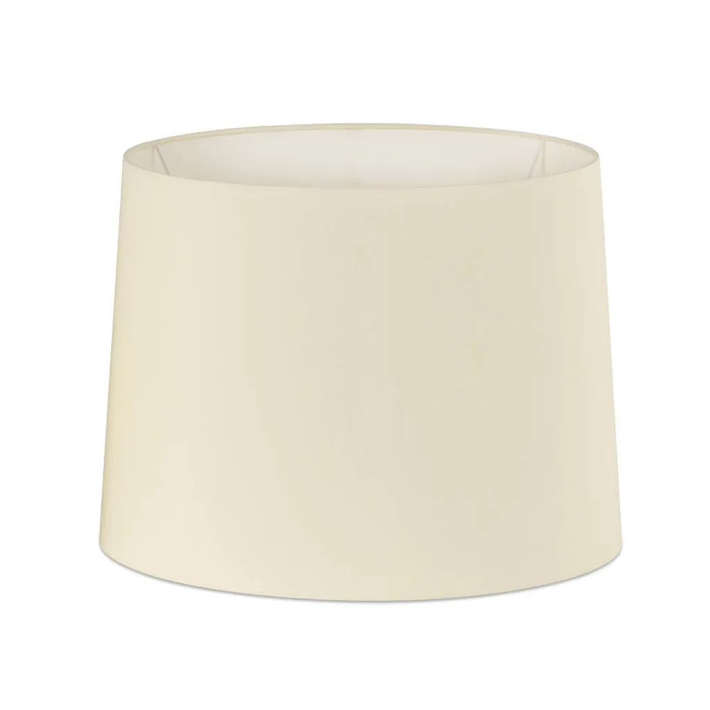 Grand Abat-jour Conique Blanc Ø40 cm en Tissu pour Pied de Lampe
