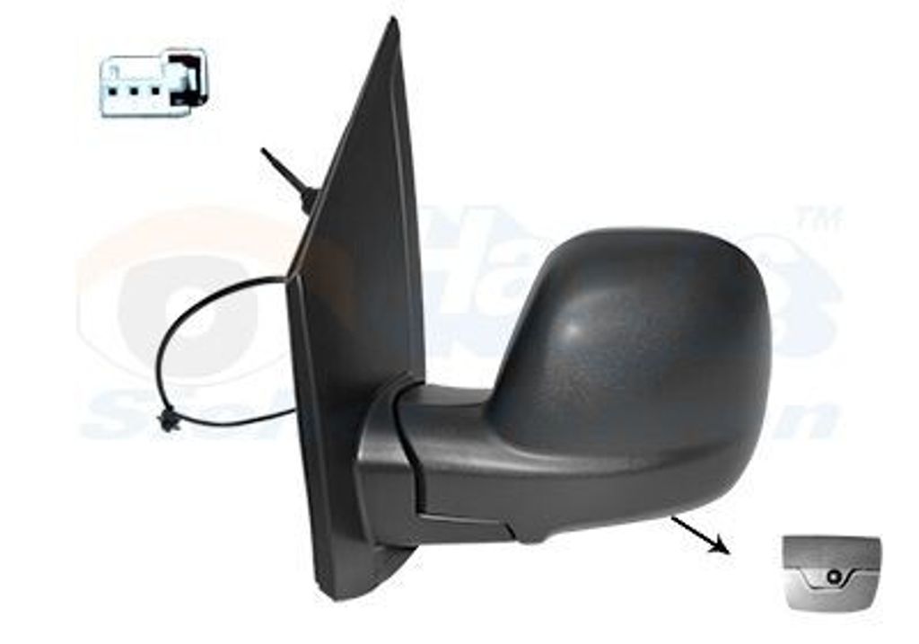 VAN WEZEL 0944803 Außenspiegel Seitenspiegel Links für OPEL Vivaro C Kastenwagen (K0) Konvex