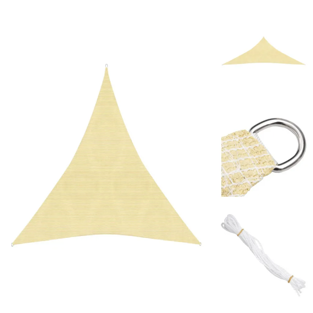 VidaXL Tenda da Sole HDPE 160g/m² Beige 5x7x7m | Ombreggiante da Esterno