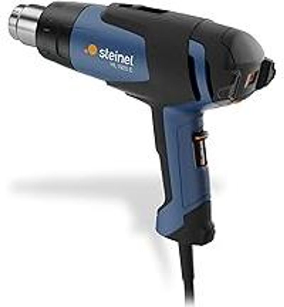 Steinel Heißluftpistole HL 1920 E, 2000 W Heißluftfön, Temperatur stufenlos von 80°-600°C, Luftmenge in 3 Stufen, 352103