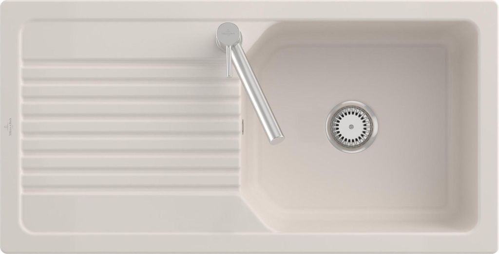 V&B Spüle Linara 60 m Abl.garn, Hand., crema CeramicPlus