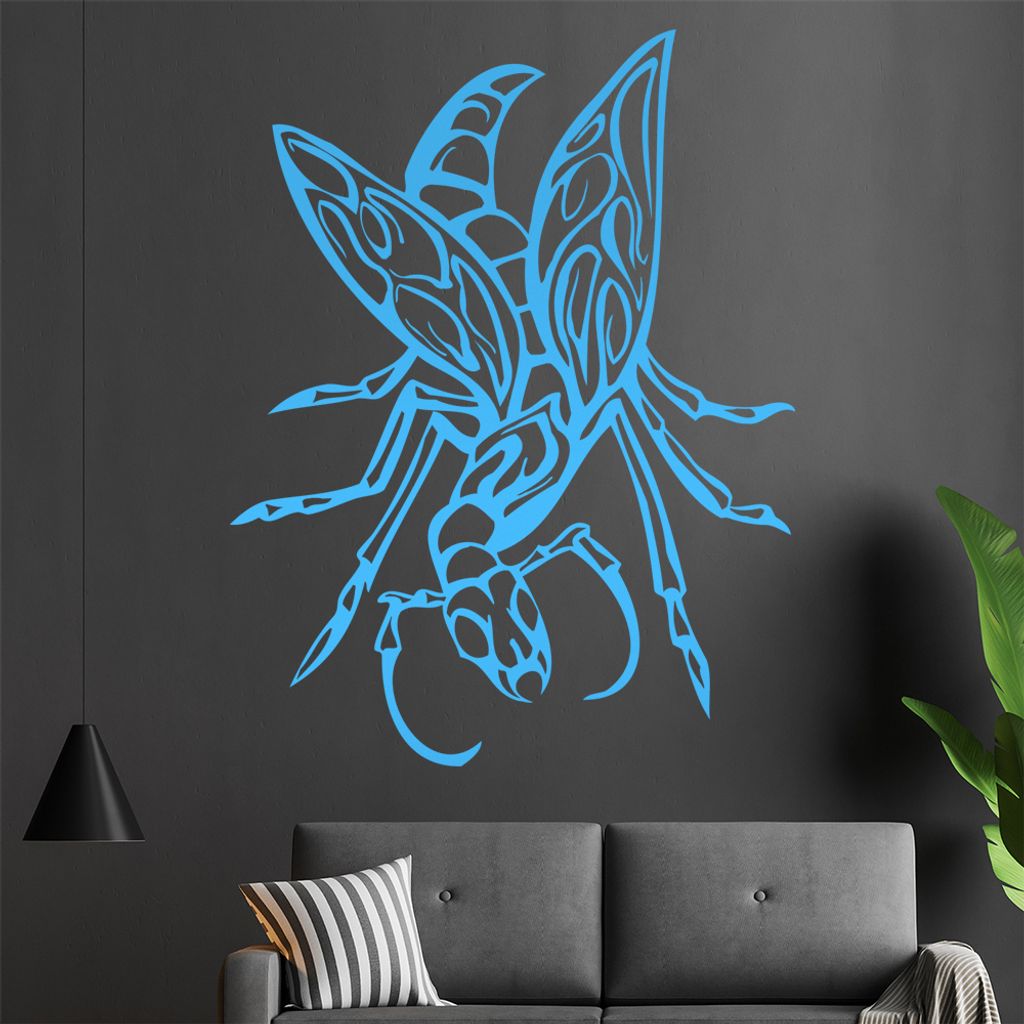 Riesen Käfer Wandtattoo in 6 Größen - Wandaufkleber Wall Sticker - Dekoration, Küche, Wohnzimmer, Schlafzimmer, Badezimmer