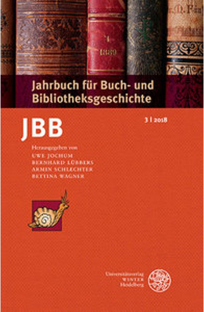 Jahrbuch für Buch- und Bibliotheksgeschichte 3 | 2018